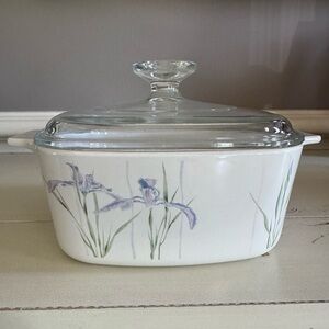 Corning Ware Shadow Iris  1.5 Quart/Liter Square Casserole